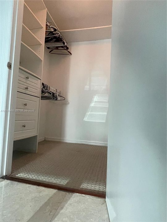 Walking closet main bedroom