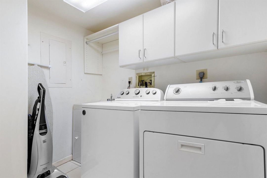 In-unit laundry room