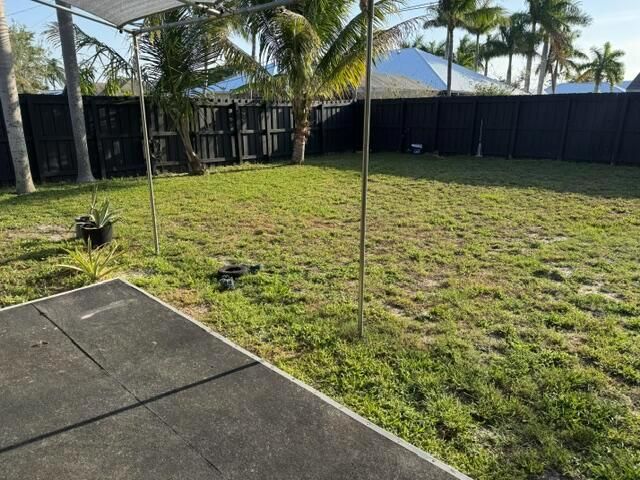 Fenced Backyard