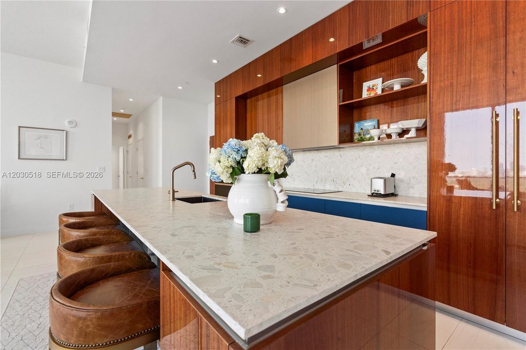 Longest kitchen island in building
