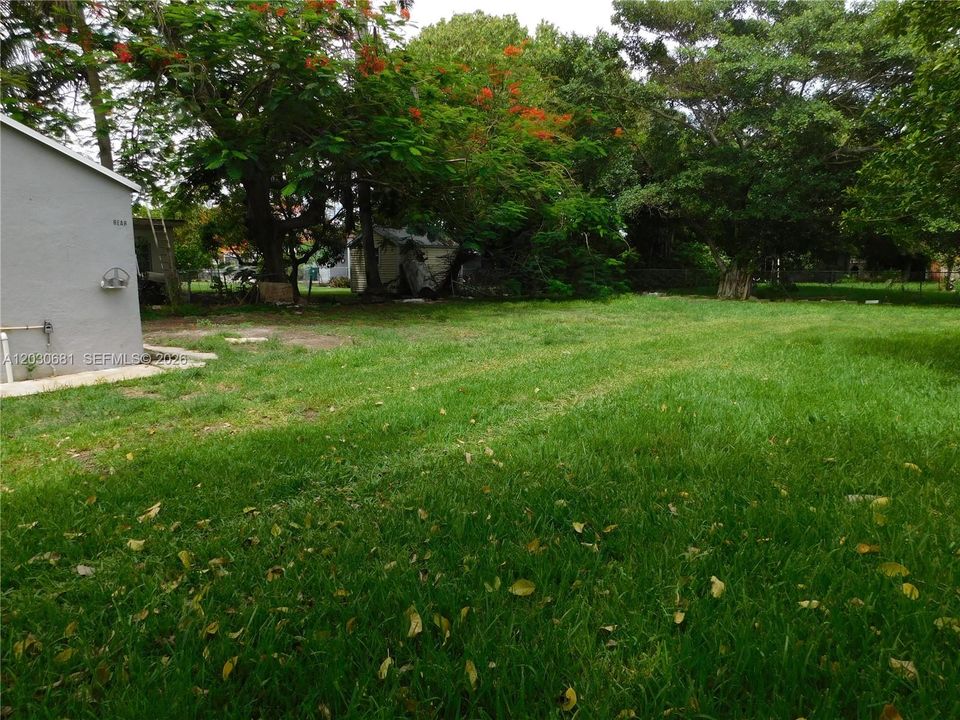 huge yard