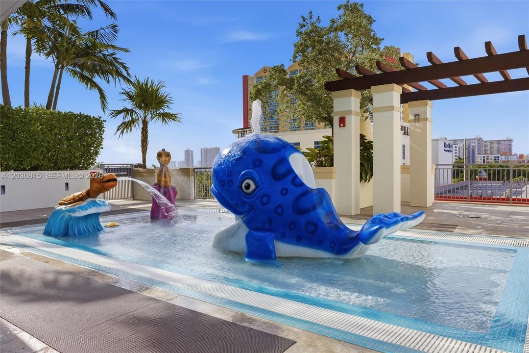 Kids water playground