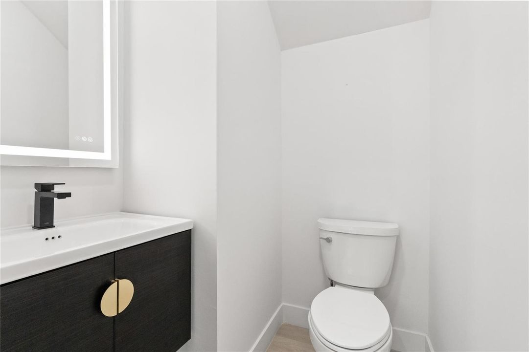1/2 Bath on 1st Floor