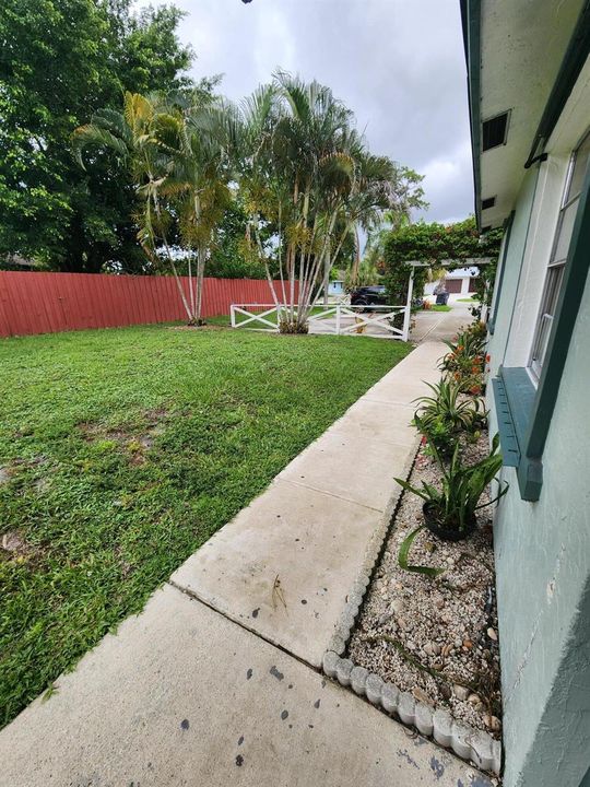 View from front door looking east