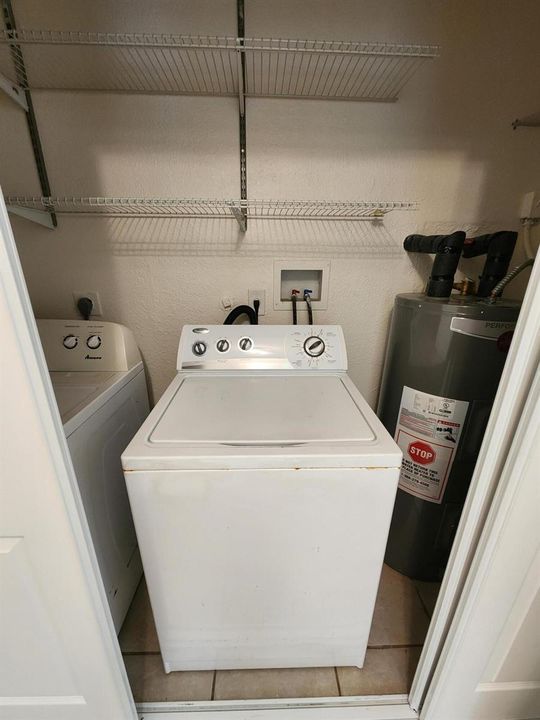 washer in 3rd bedroom closet