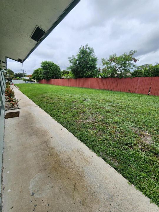 View from front door looking west
