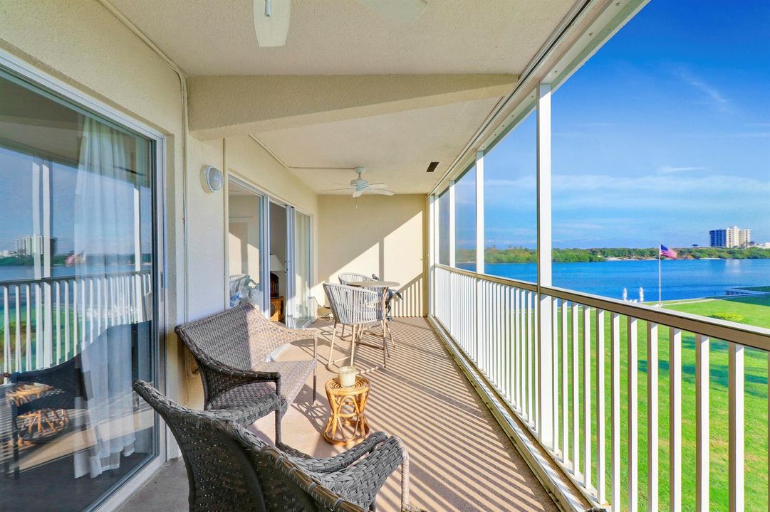 View from Immense Covered Balcony