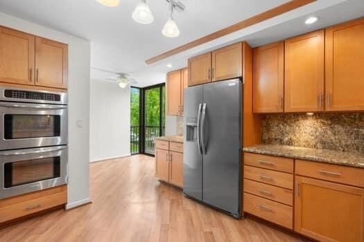 Kitchen with eat in space