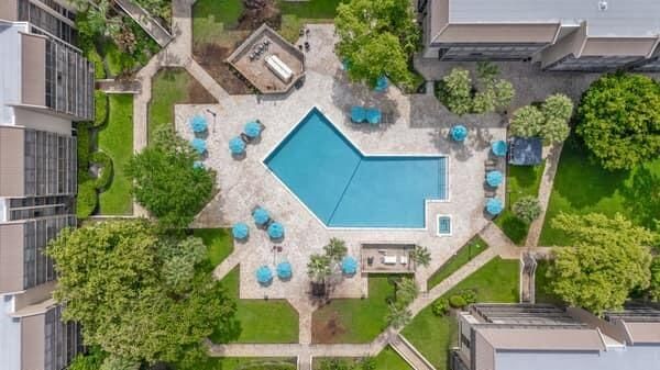 Arial pool view