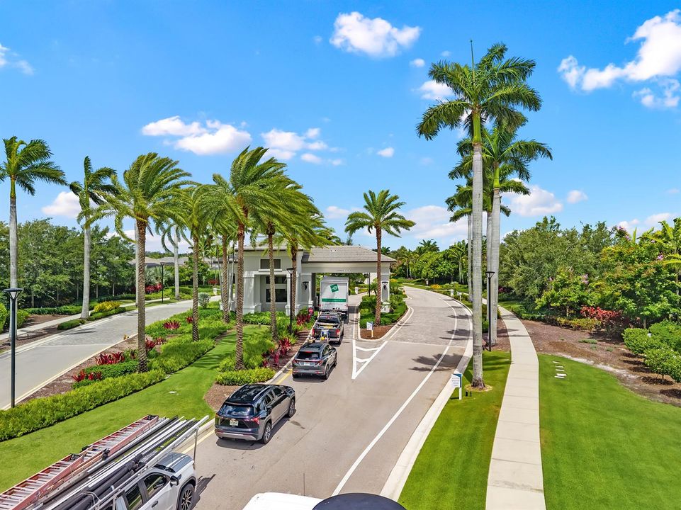 Resort-style gated entrance