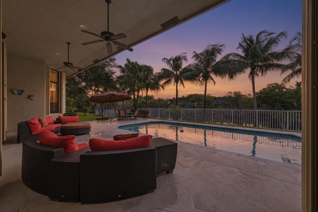 Pool area twilight - 33