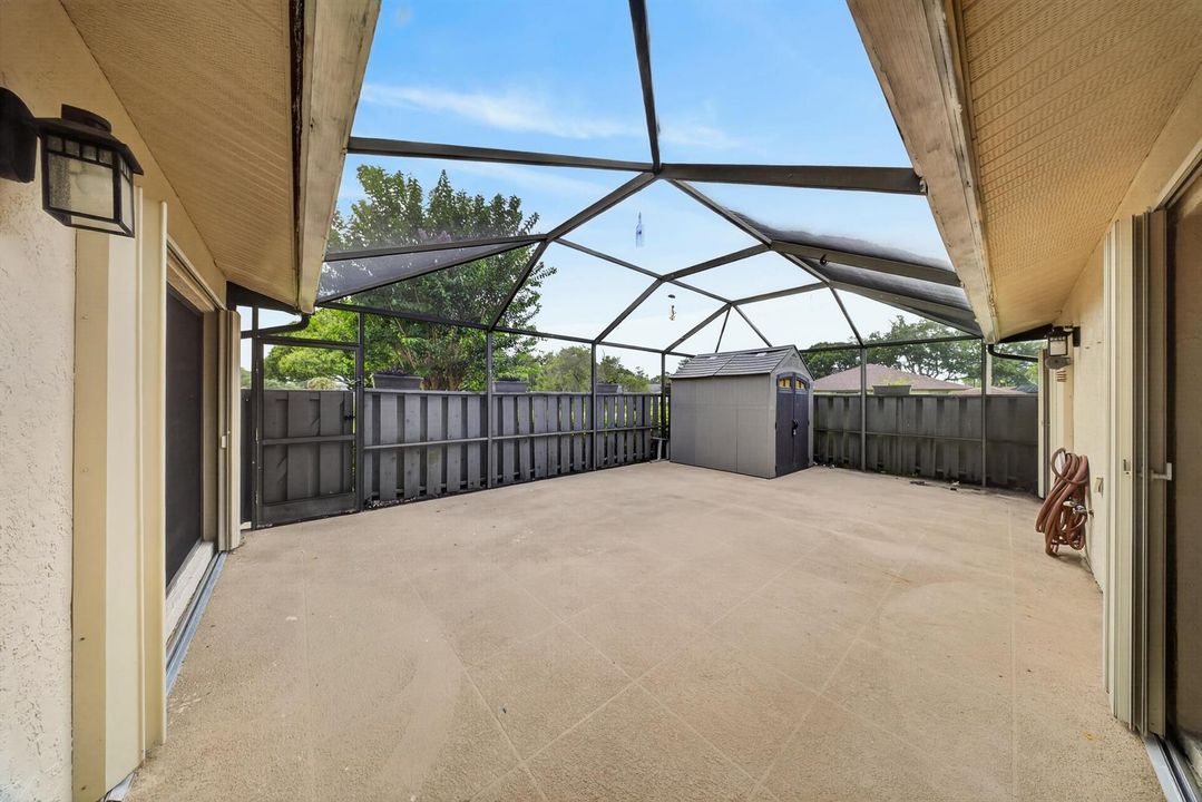 Screened Courtyard