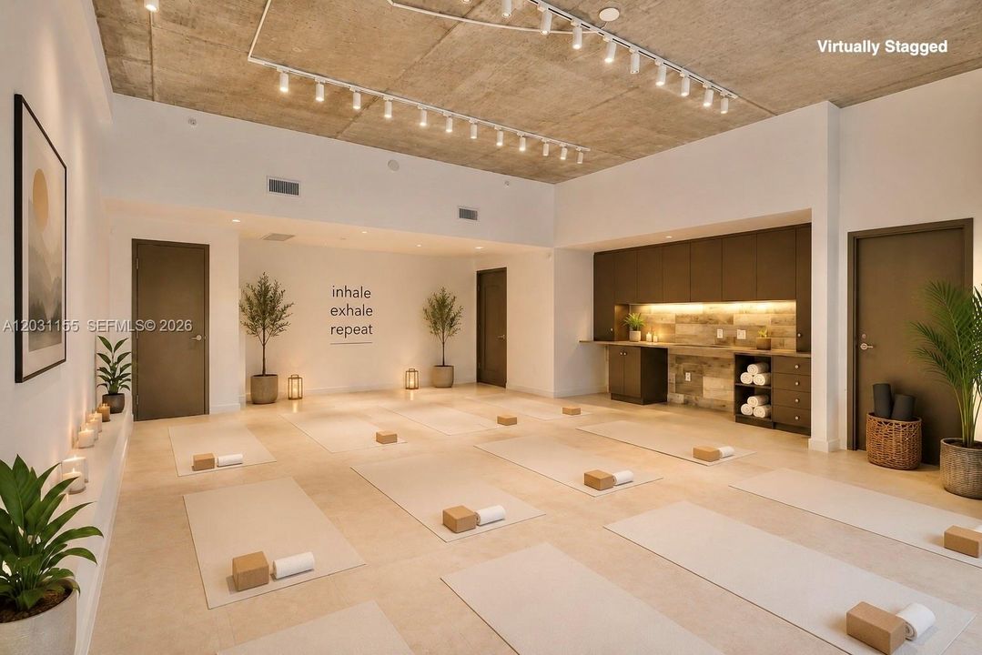 Yoga Studio Concept for 1st level commercial