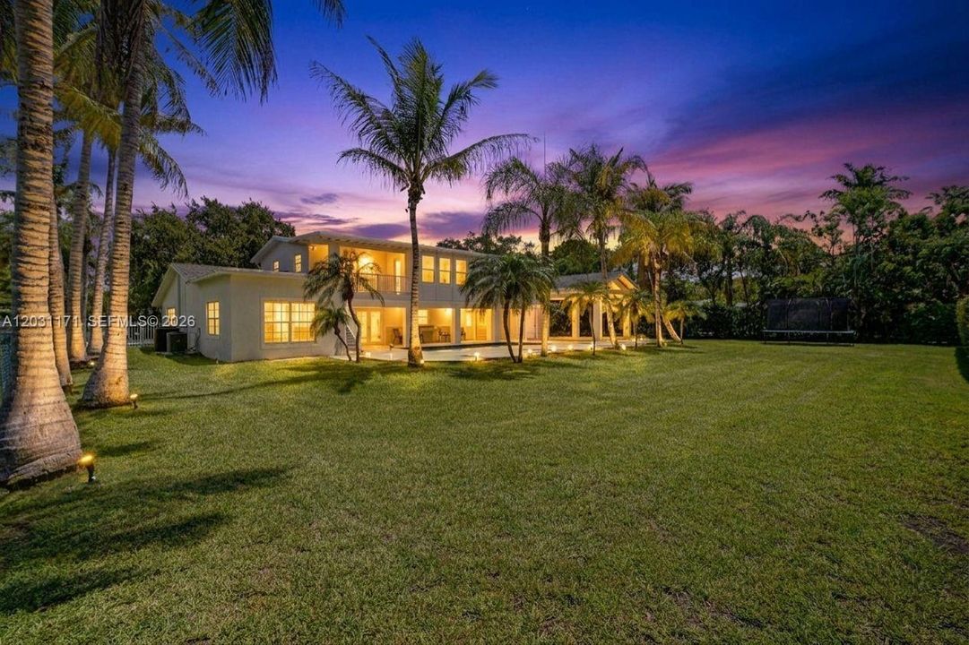 Large backyard