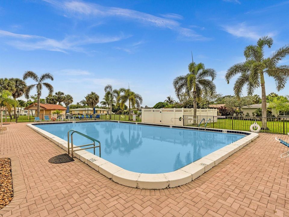 56-Community pool, with large open green