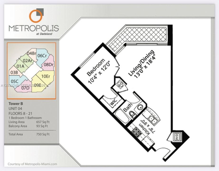 For Rent: $2,500 (1 beds, 1 baths, 657 Square Feet)