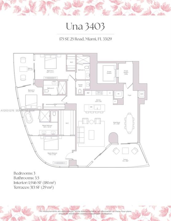 For Rent: $21,000 (3 beds, 3 baths, 1946 Square Feet)