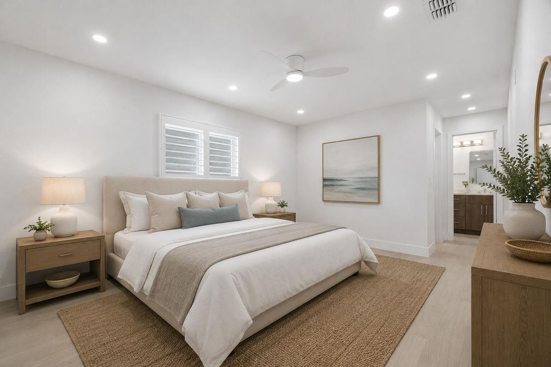 Virtually Staged Primary Bedroom
