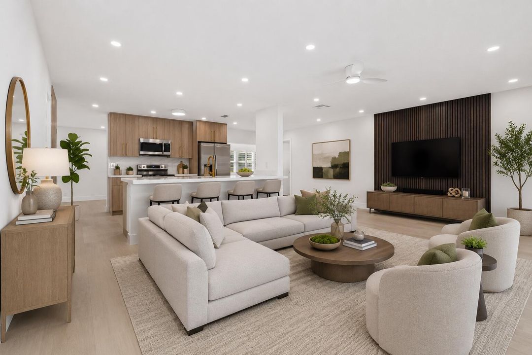 Virtually Staged Living Room