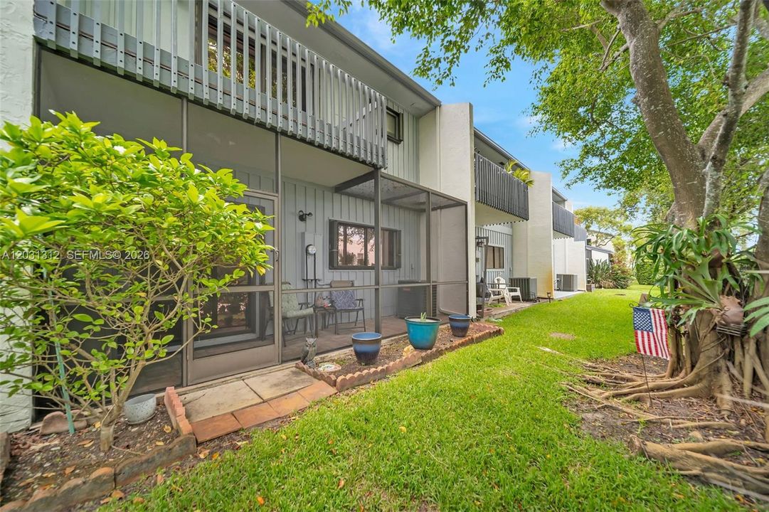 Back exterior of unit