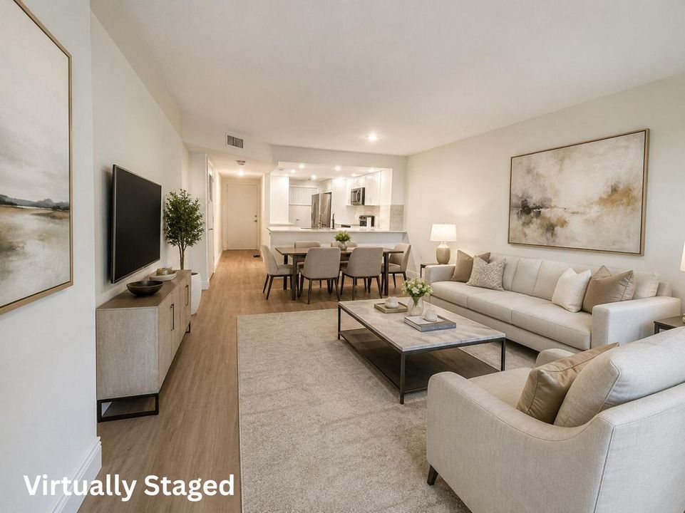 Virtually Staged Living Room