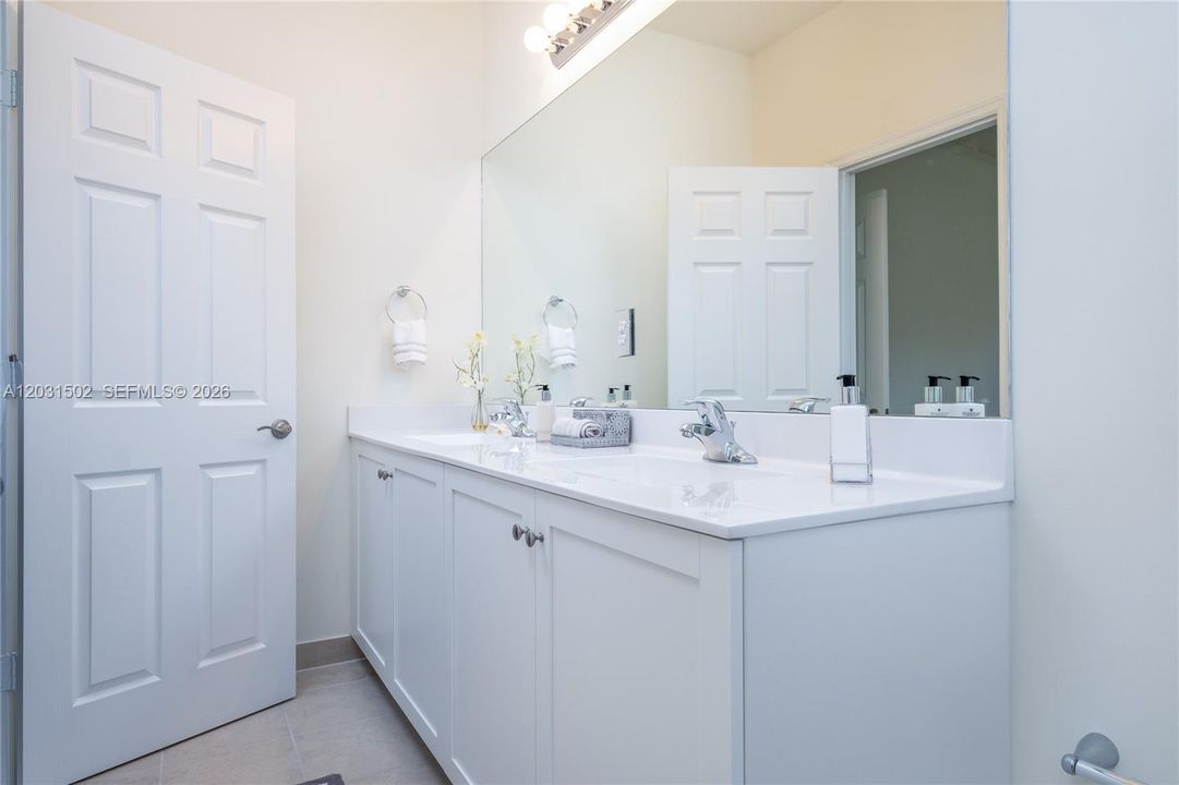 Master Bathroom with Double sinks
