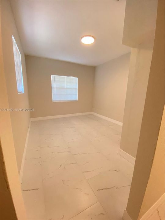 Extra space can be converted into 4th bedroom , office,den,in law quarters, -No closet-