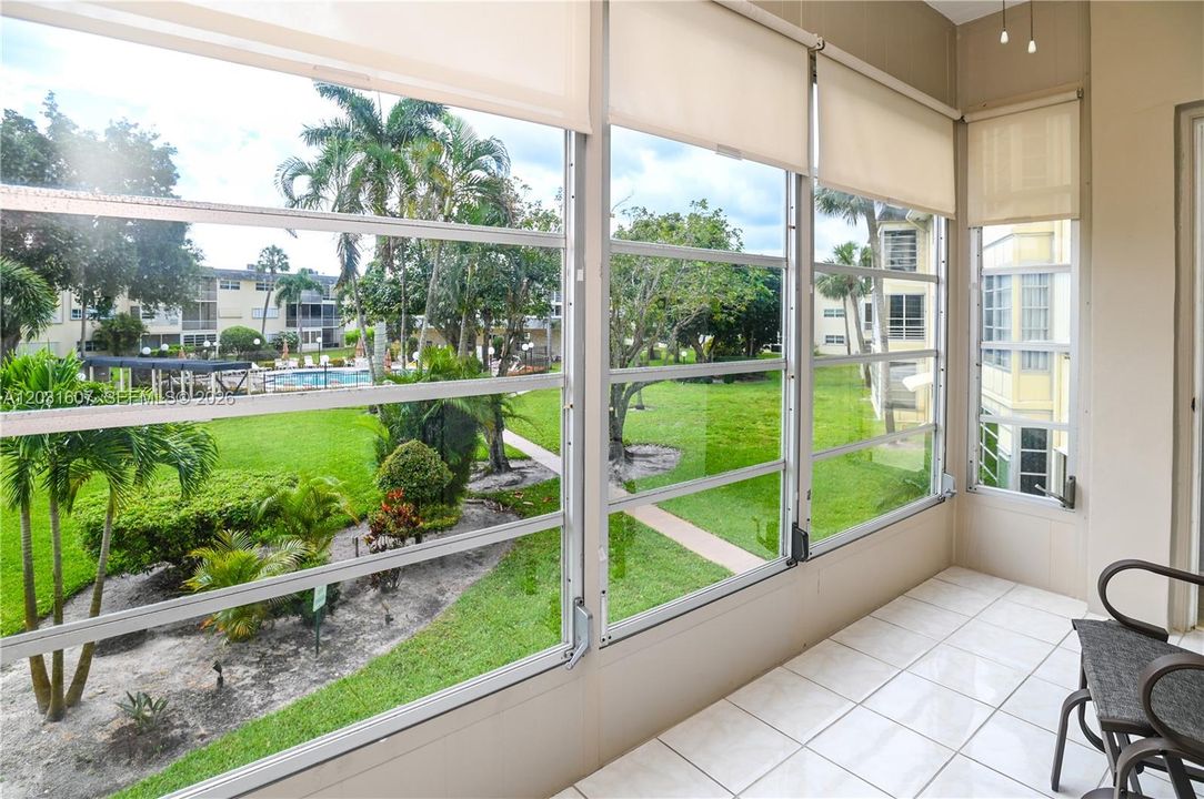 Enclosed patio