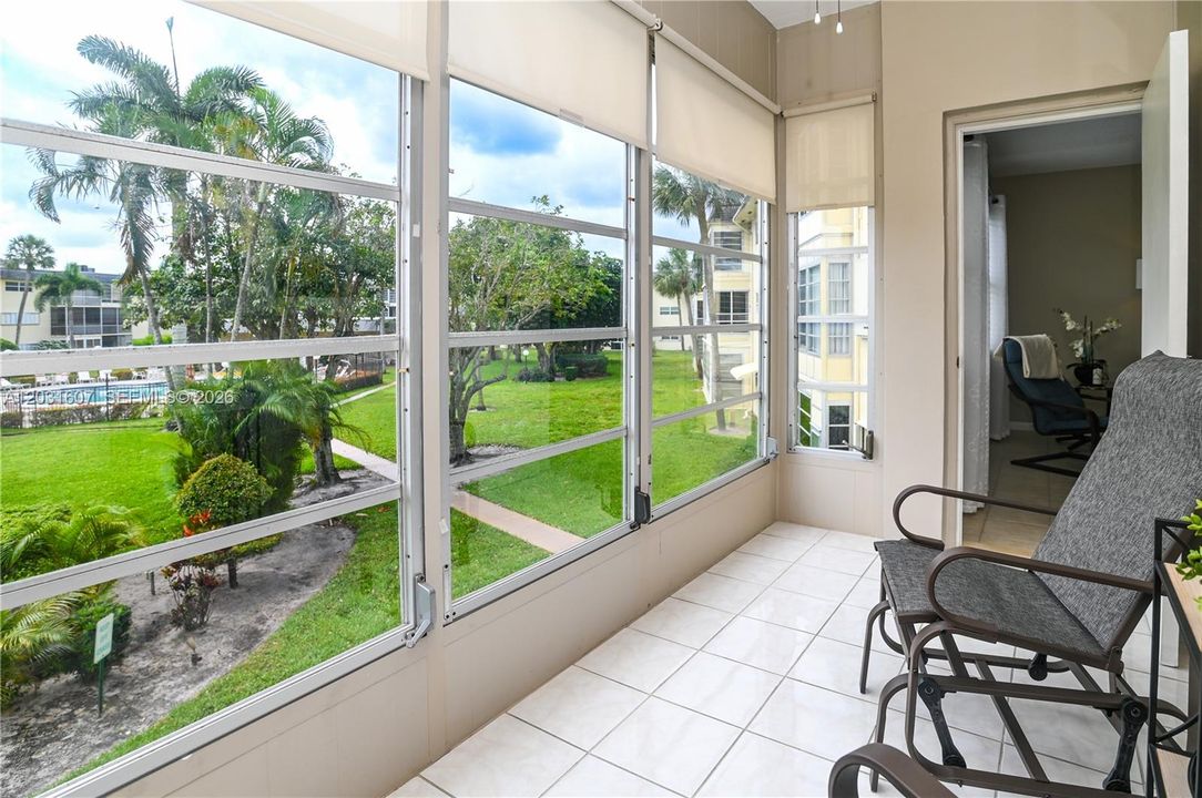 Enclosed patio
