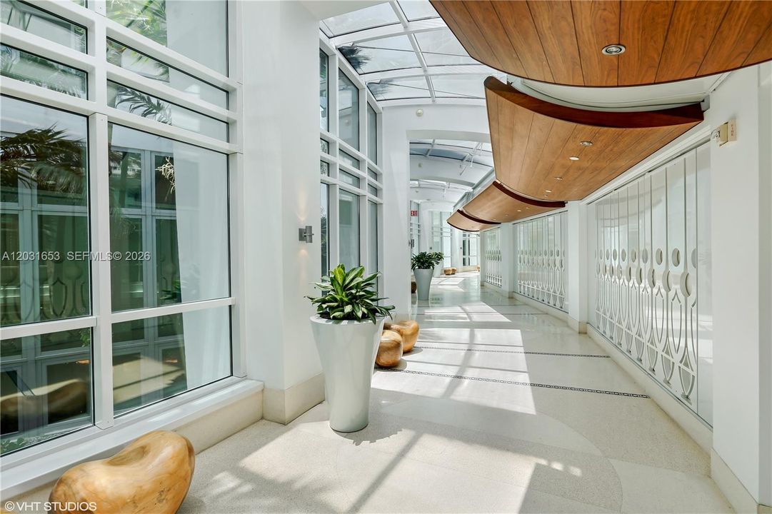 Hotel walkway