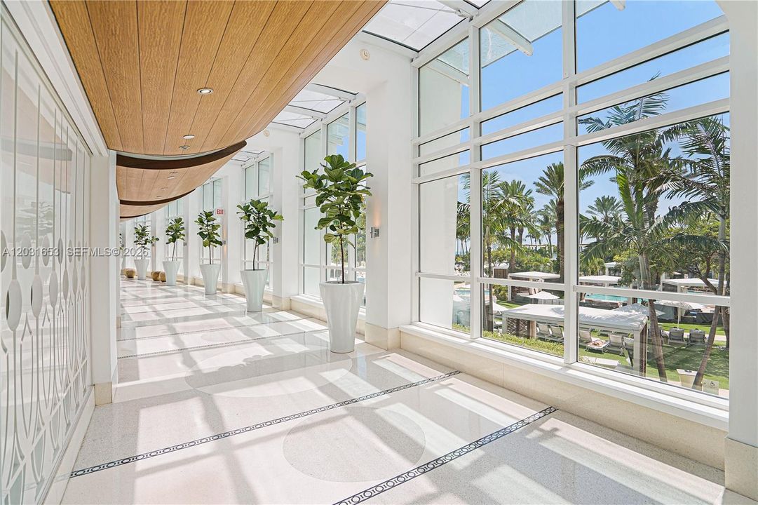 Hotel walkway