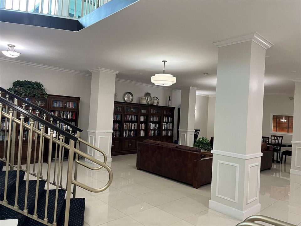 Entrance to lower lobby