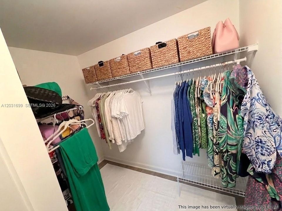 Primary closet