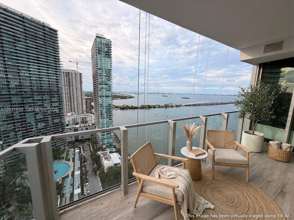 Wraparound balcony view