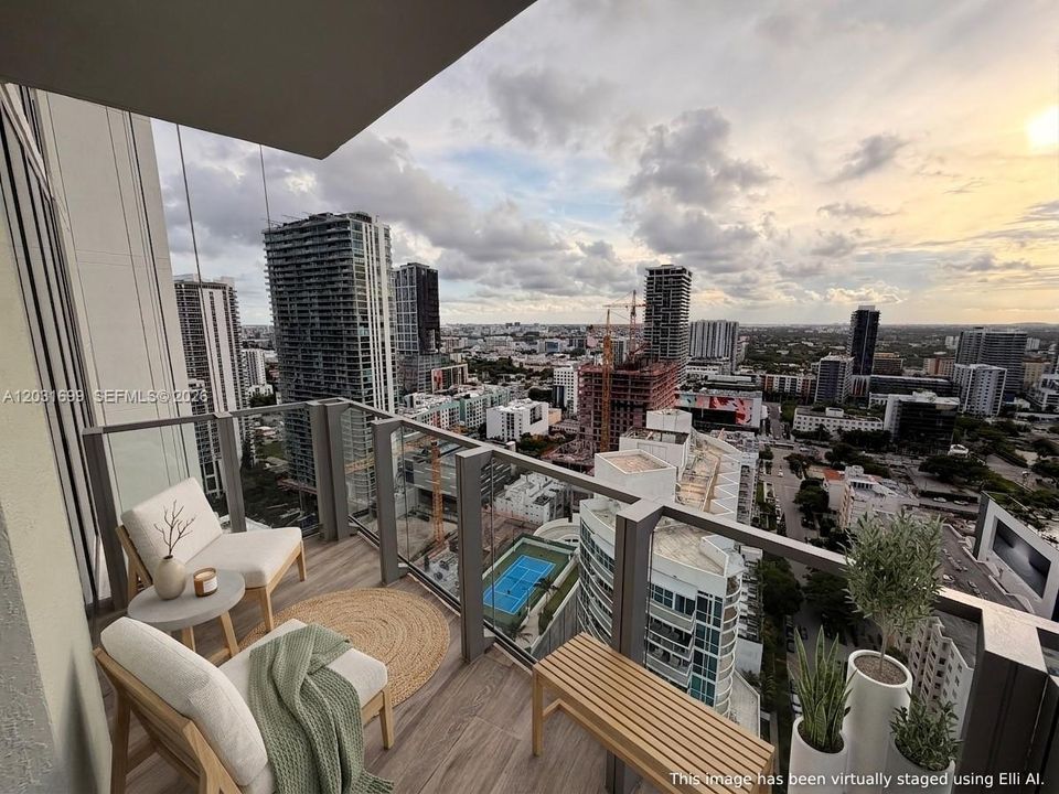 Wraparound balcony view