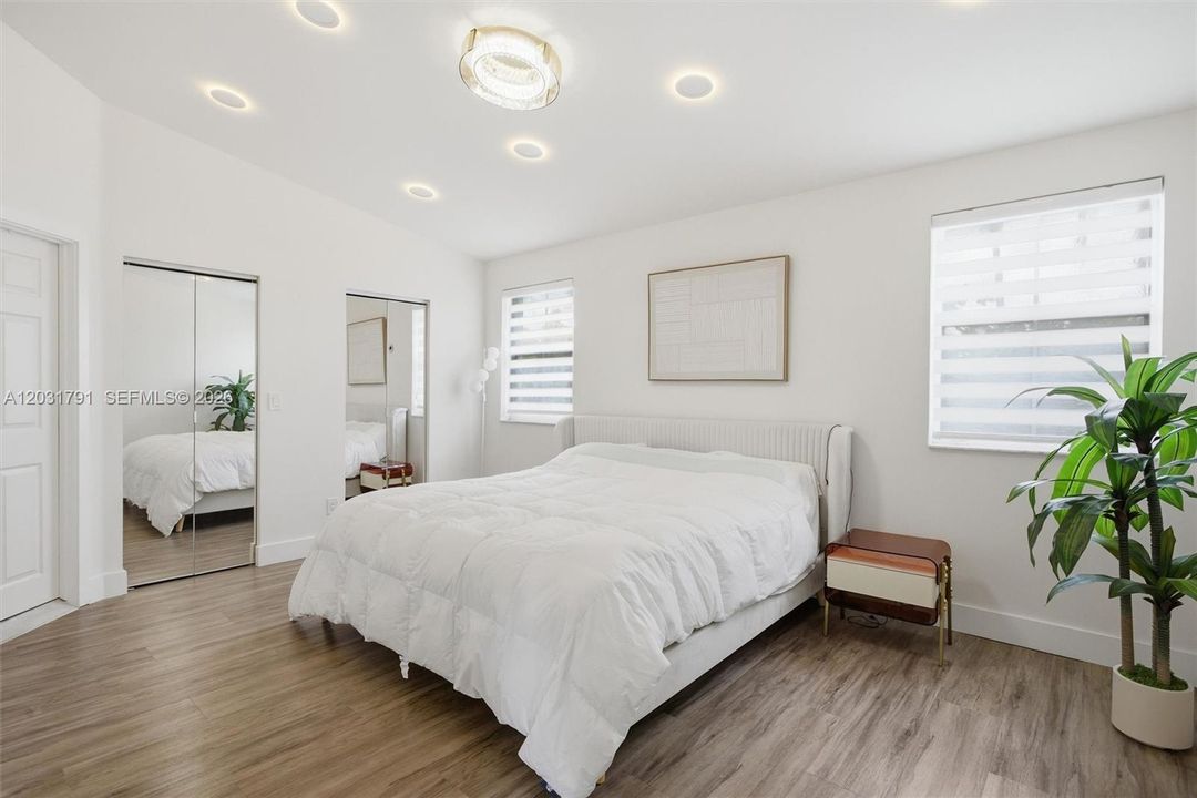Large Master with Luxury Vinyl Floor & LED Lights