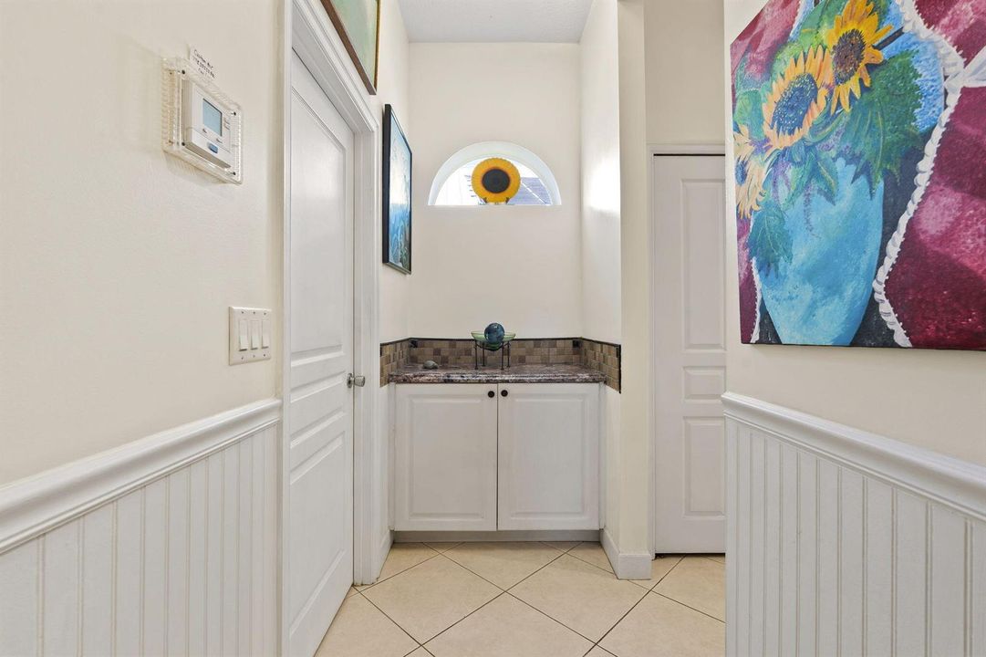 ENTRY TO GARAGE/KITCHEN