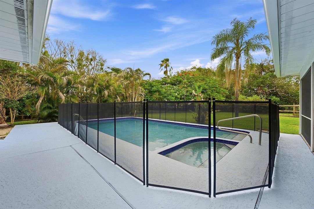 pool from patio