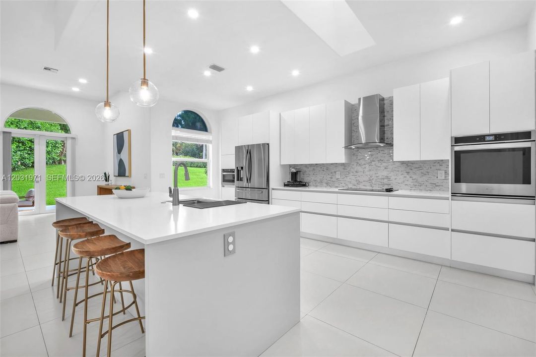 Custom kitchen with new appliances