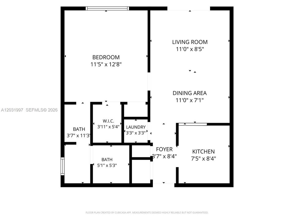 На продажу: $329,000 (1 спален, 1 ванн, 596 Квадратных фут)