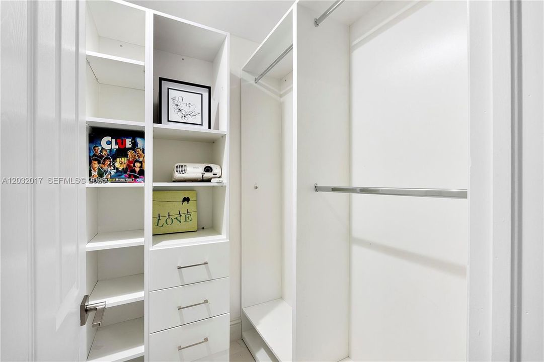Bonus room closet