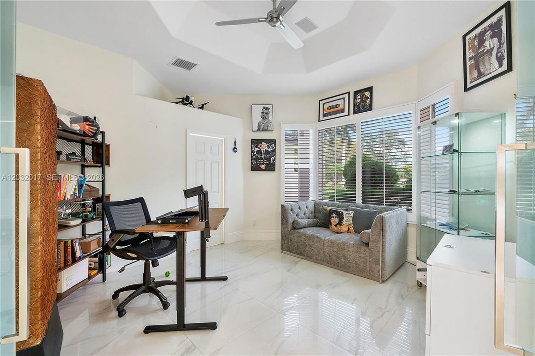 Bedroom #5 or Office -has window, walk in closet and outside full bathroom