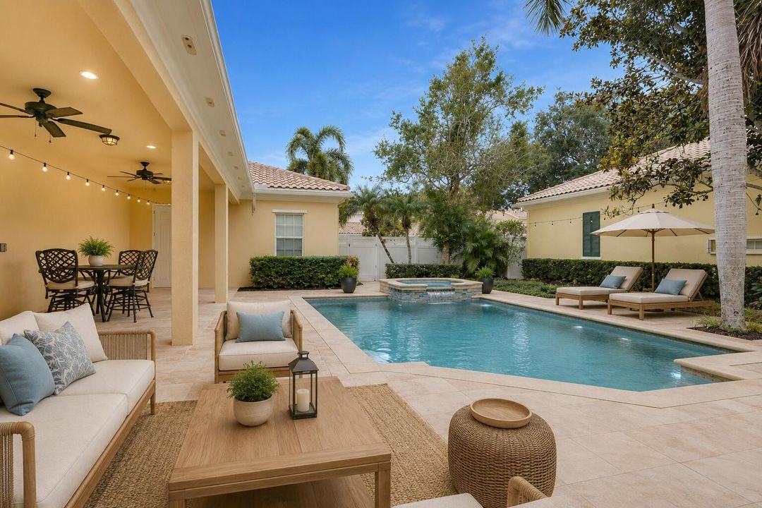 virtually staged pool