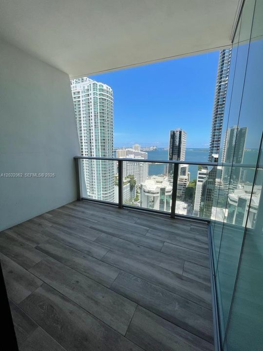 Private balcony in Master