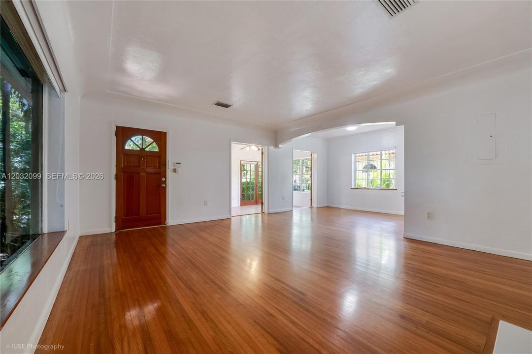 Interior view from living area.