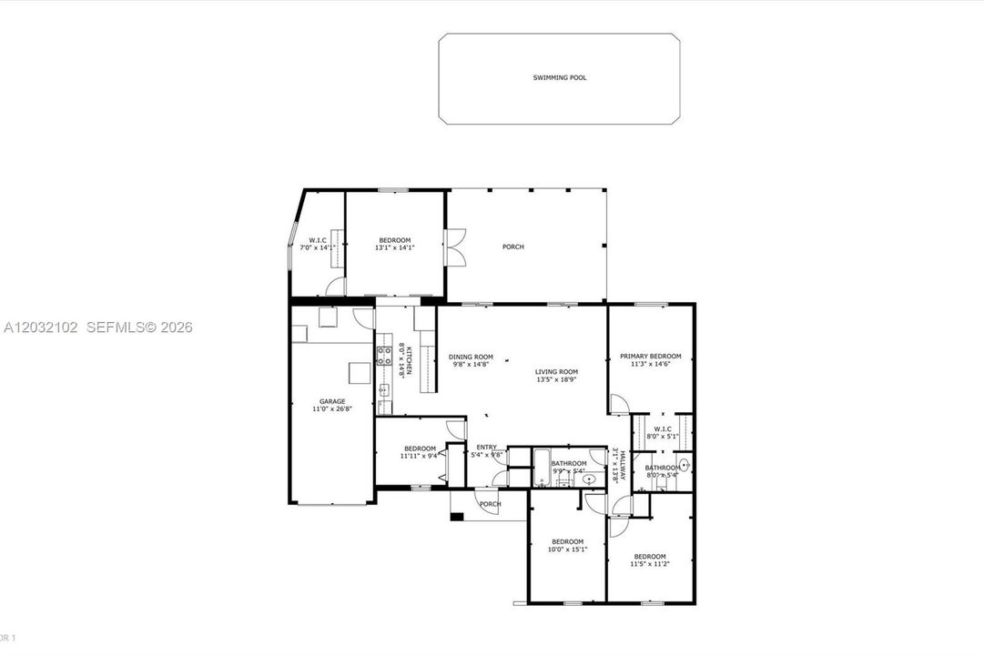На продажу: $820,000 (4 спален, 2 ванн, 1684 Квадратных фут)