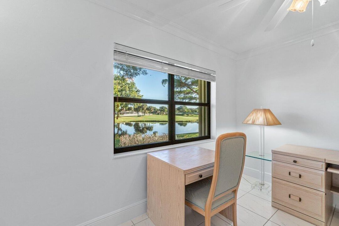 Desk Area Overlooking the Lake