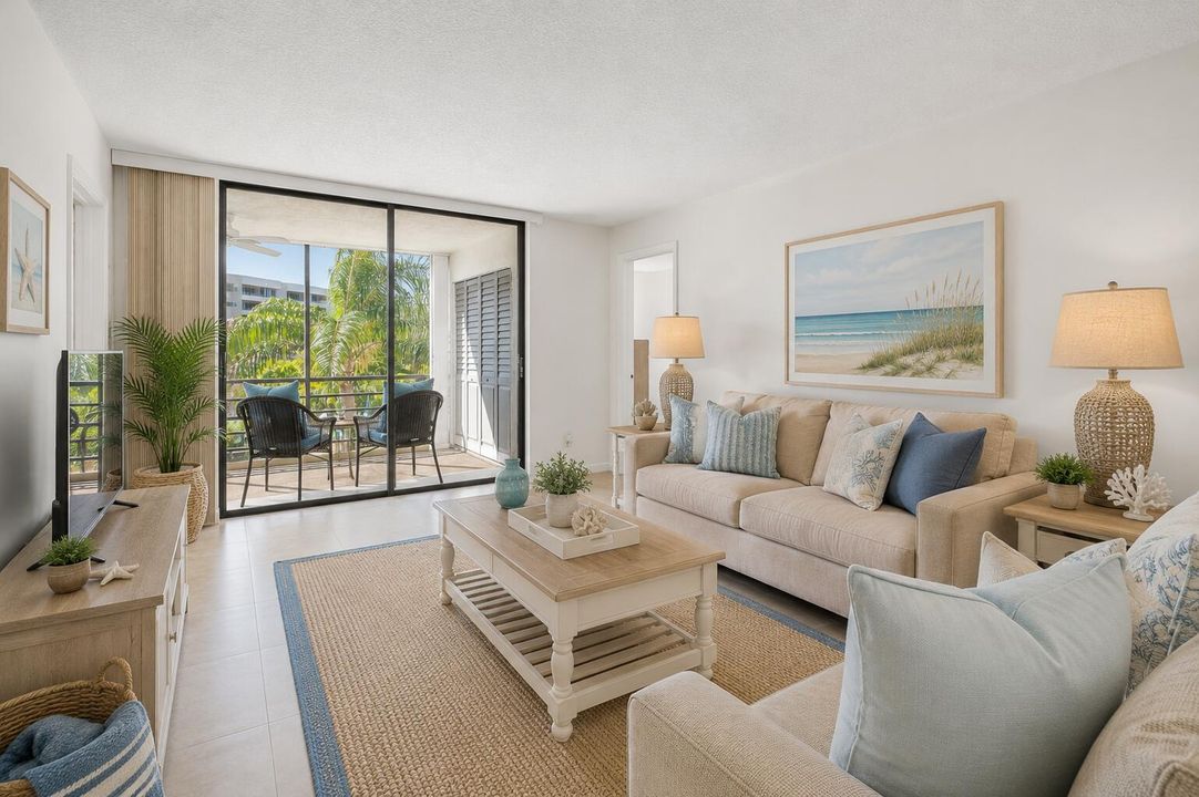 555 Banyan Tree Coastal Living Room Look