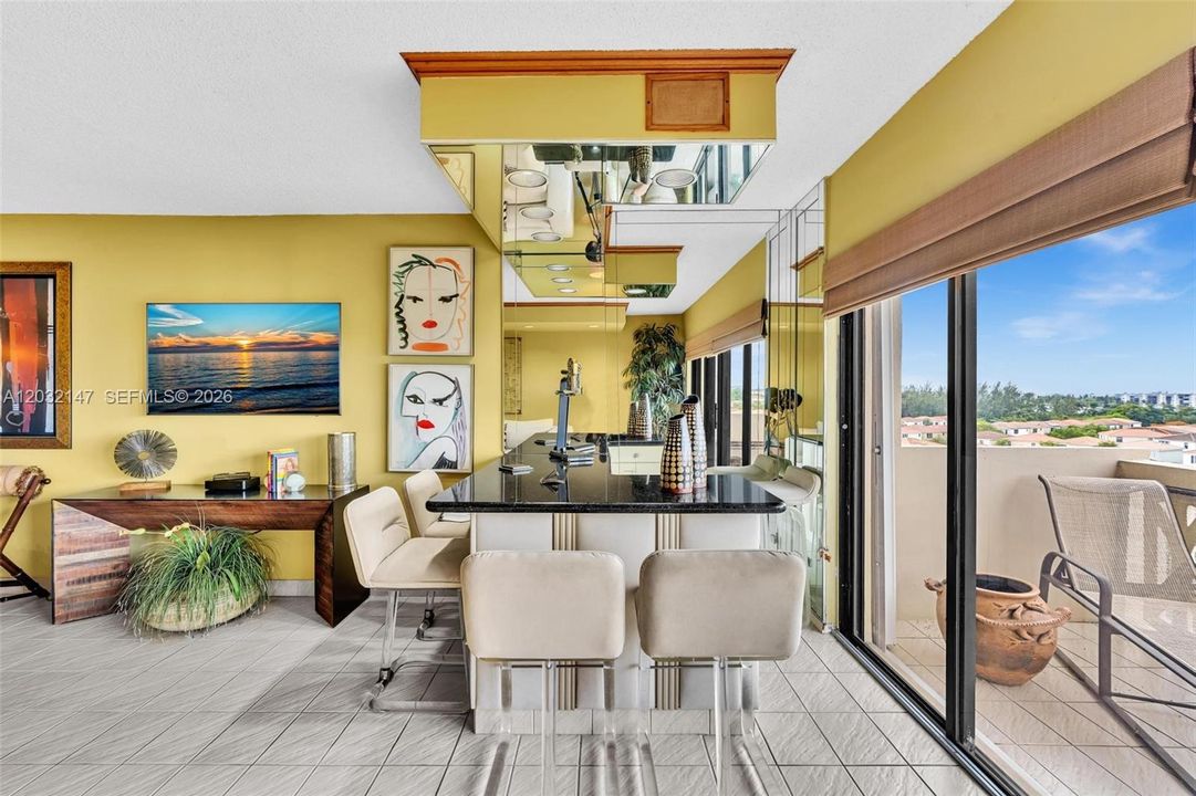 CHECK OUT THE CUSTOM BAR FOR ENTERTAINING!