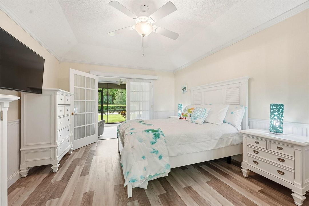 Primary Bedroom with French doors